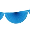Turquoise Bunting Fan Garland 10ft