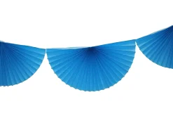 Turquoise Bunting Fan Garland 10ft