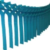 Turquoise Tissue Paper Streamer Garland 12ft