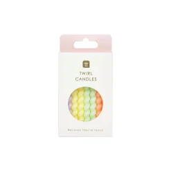 Twirl Pastel Birthday Candles 8ct