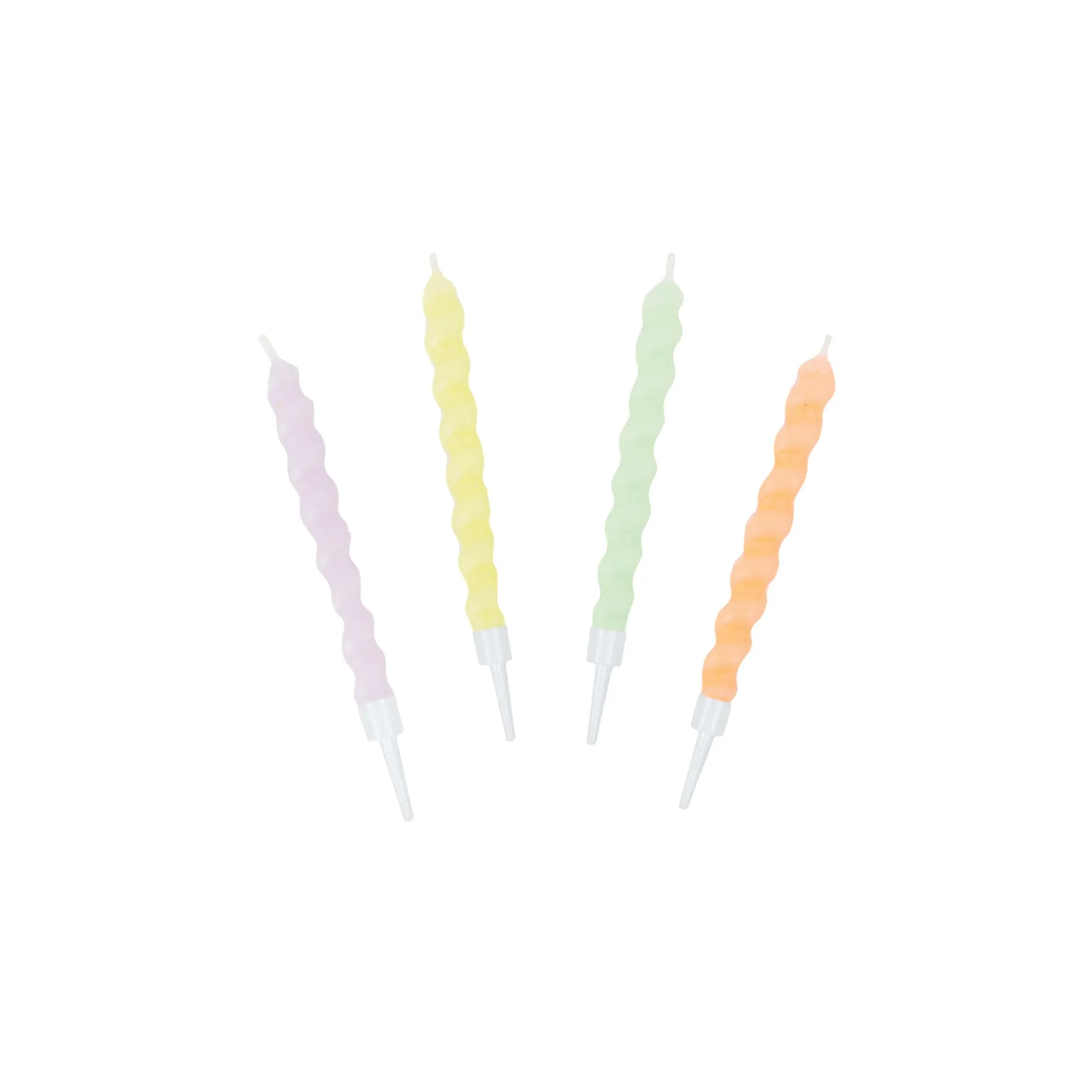 Twirl Pastel Birthday Candles 8ct