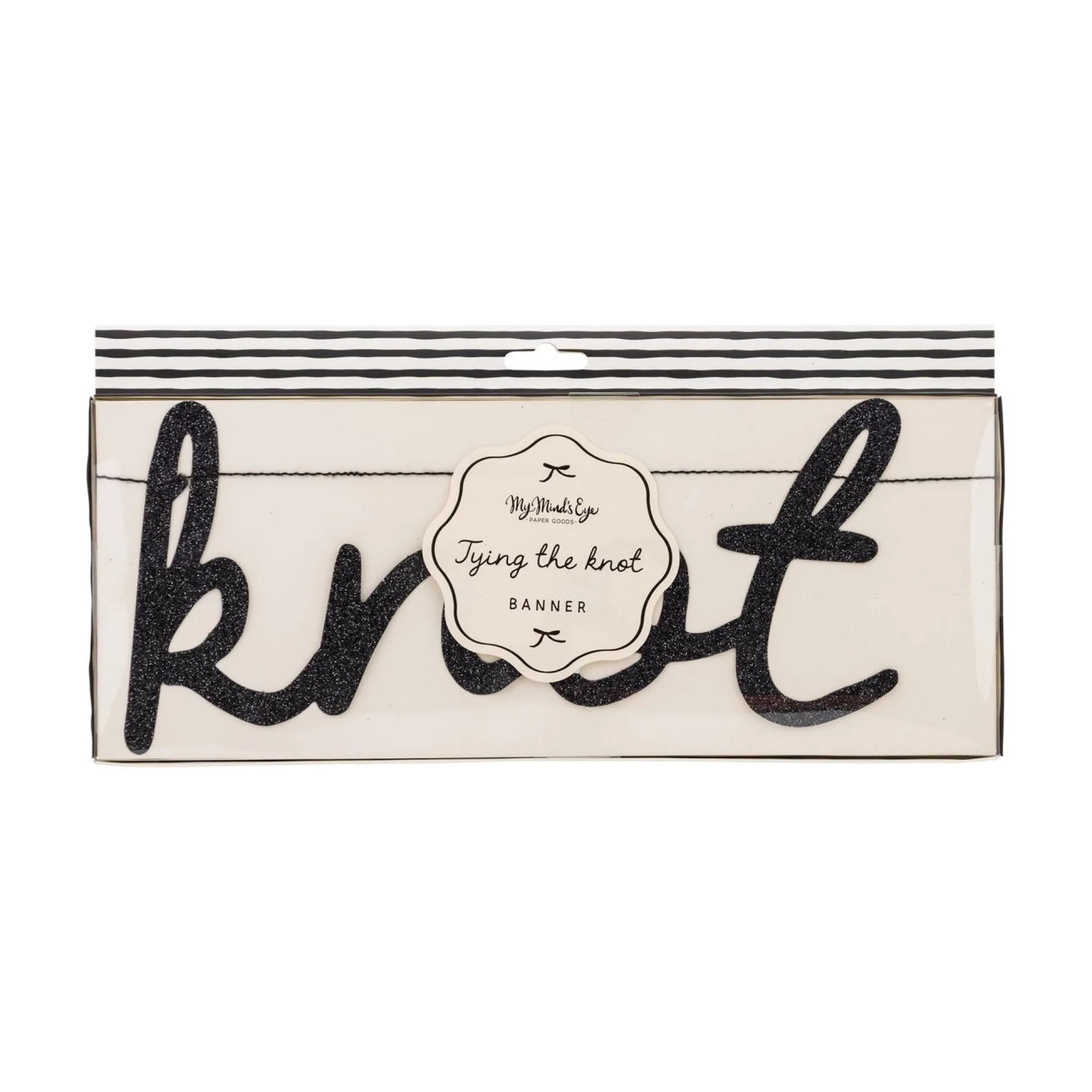 Tying the Knot Glitter Banner 4.5ft