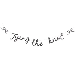 Tying the Knot Glitter Banner 4.5ft