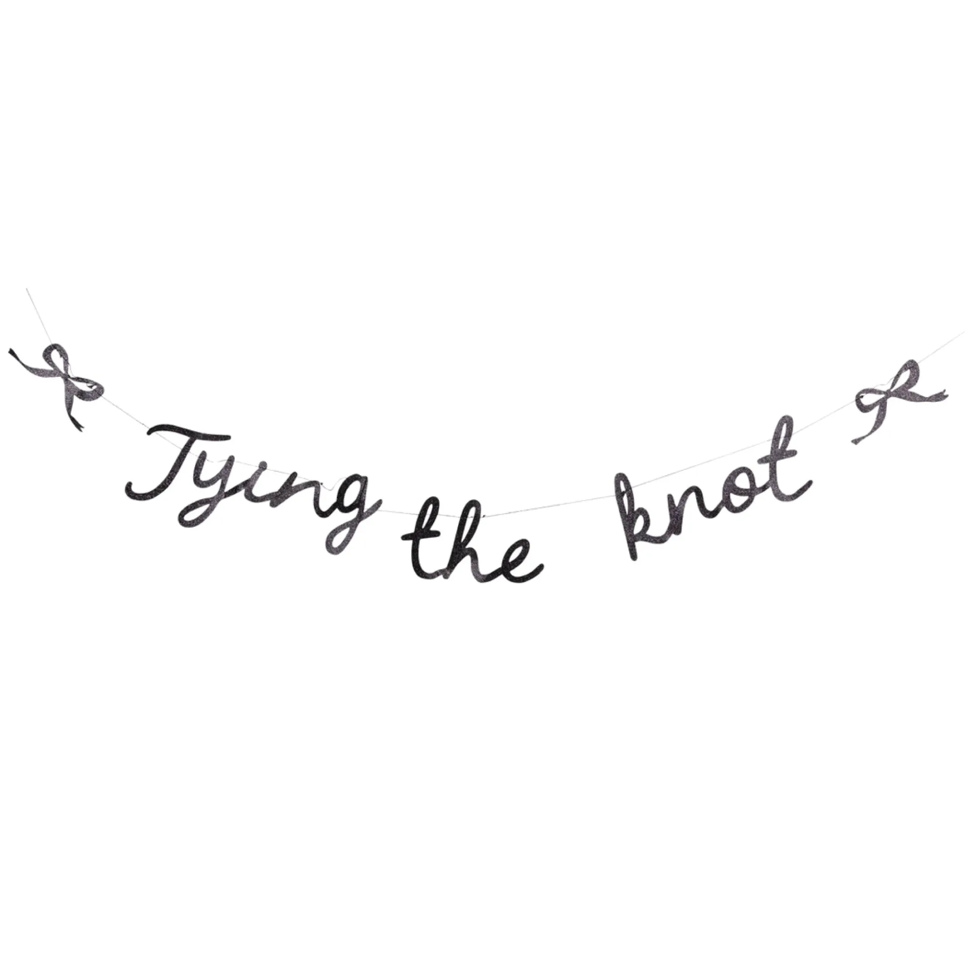 Tying the Knot Glitter Banner 4.5ft