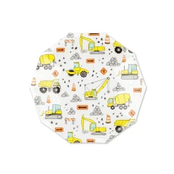 Under Construction Dessert Plates 8ct