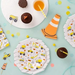 Under Construction Dessert Plates 8ct