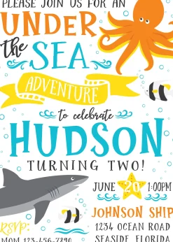 Under the Sea Party Invitation