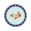 Vintage Airplane Dessert Plates 6ct