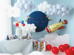 Vintage Airplane Happy Birthday Banner 8ft