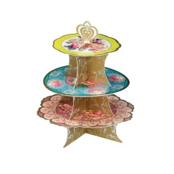 Vintage Floral Tea Party Reversible Cupcake Stand