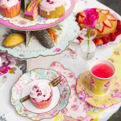 Vintage Floral Tea Party Reversible Cupcake Stand