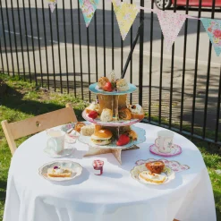 Vintage Floral Tea Party Reversible Cupcake Stand