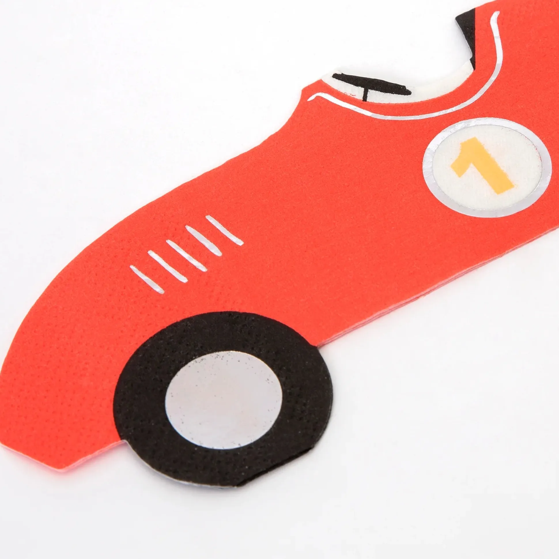 Vintage Race Car Dessert Napkins 16ct