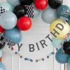 Vintage Racing Cars Birthday Banner Set 2ct