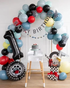 Vintage Racing Cars Birthday Banner Set 2ct