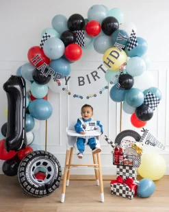 Vintage Racing Cars Birthday Banner Set 2ct
