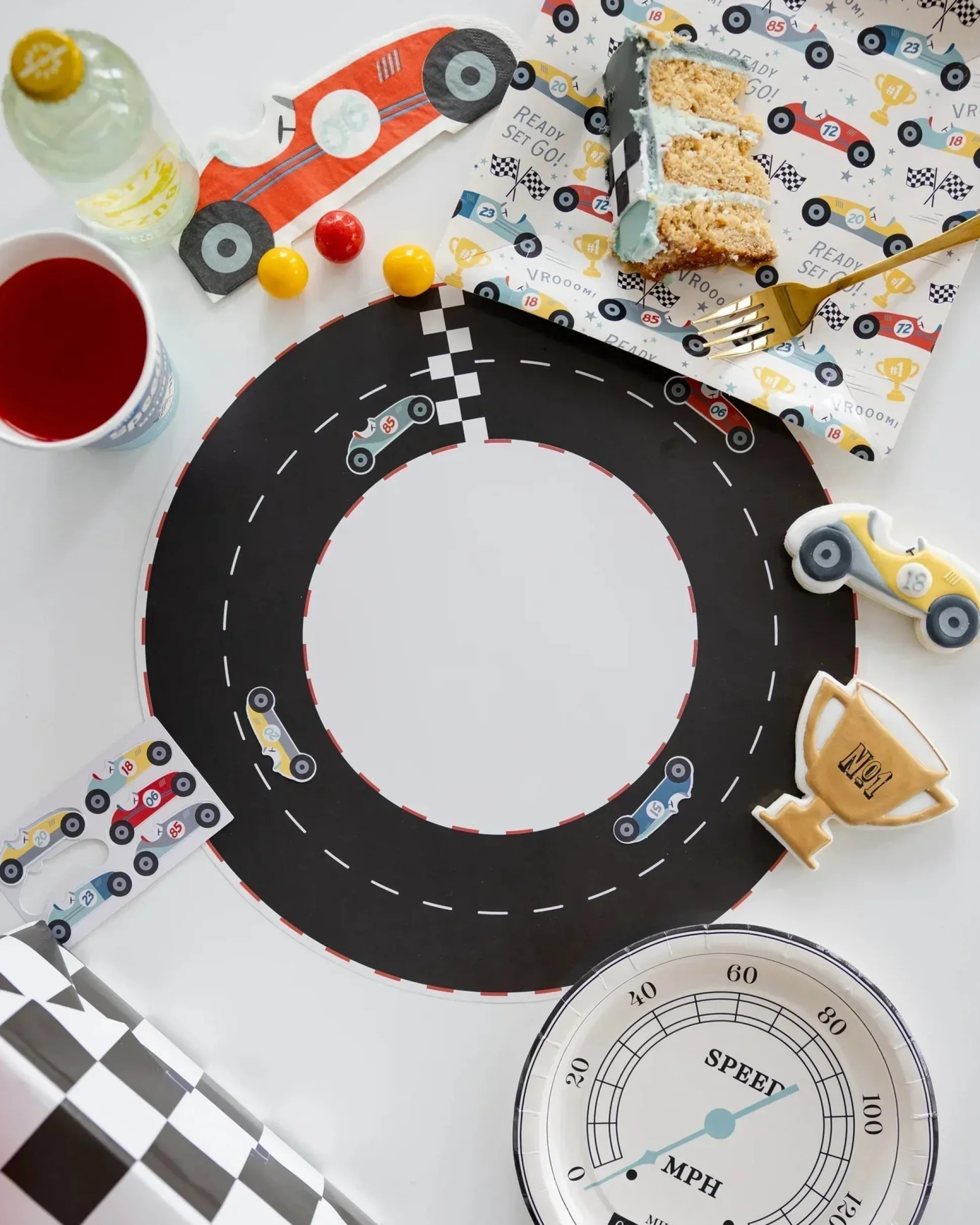 Vintage Racing Cars Dessert Napkins 24ct