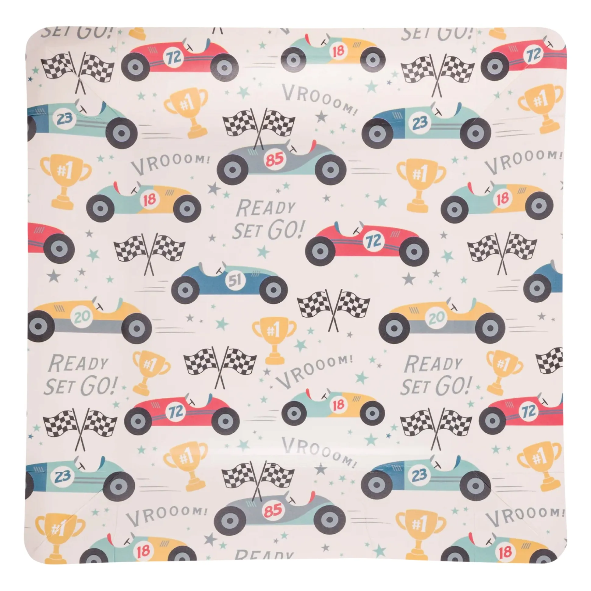 Vintage Racing Cars Lunch Plates 8ct