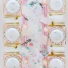Watercolor Easter Bunny Dessert Plates 9ct
