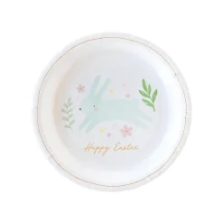 Watercolor Easter Bunny Dessert Plates 9ct