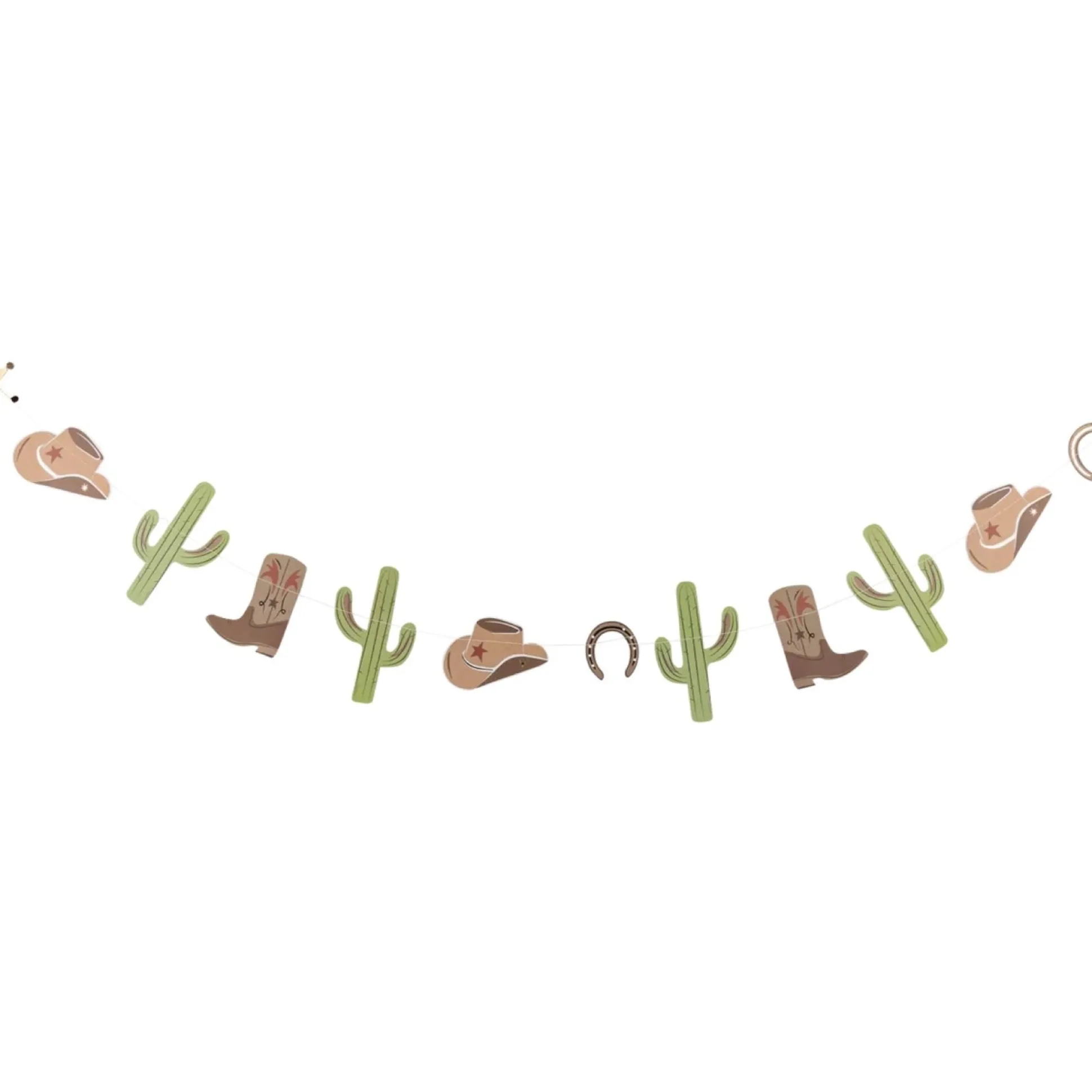 Western Cowboy Party Garland 5ft