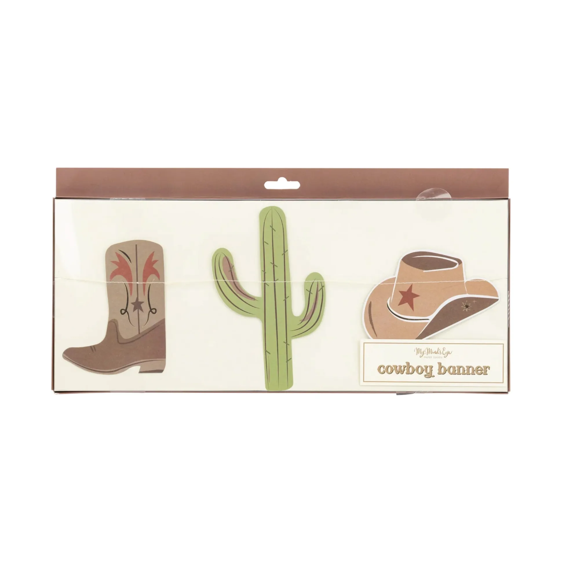Western Cowboy Party Garland 5ft