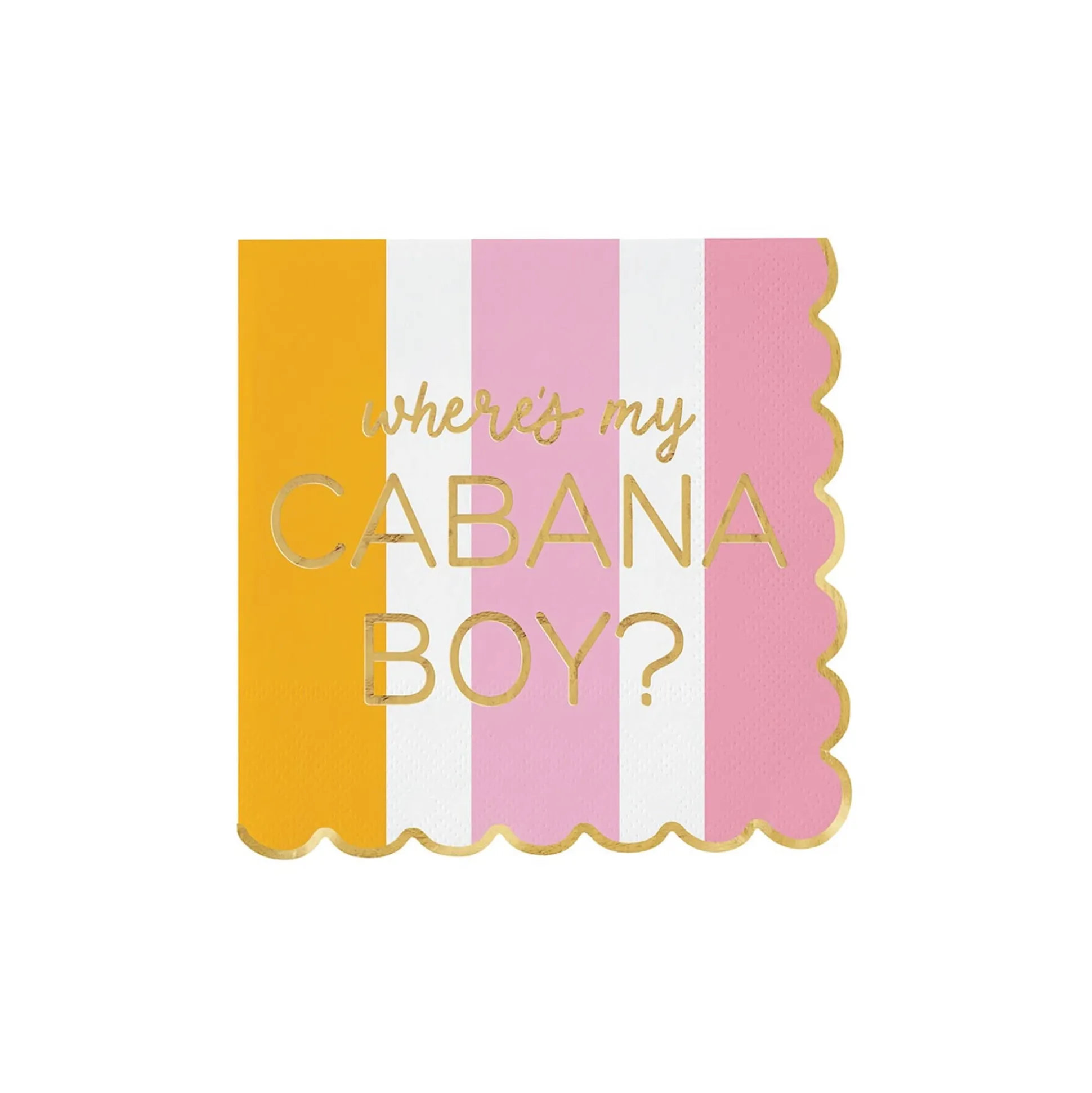 Where's My Cabana Boy? Dessert Napkins 20ct