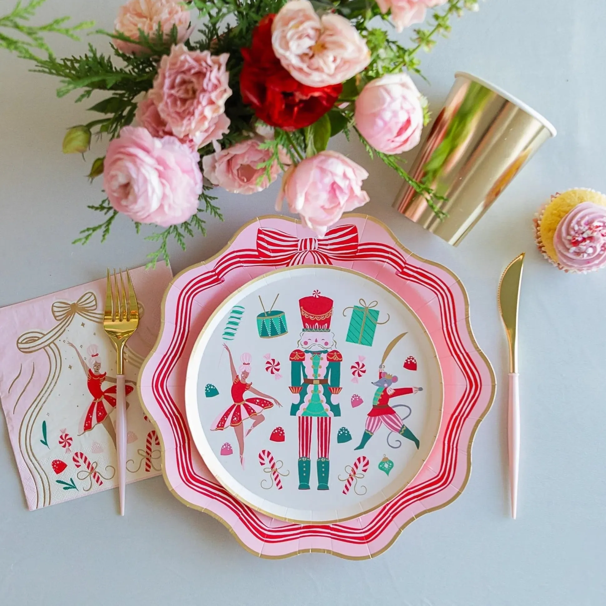 Whimsical Nutcracker Dessert Plates 8ct