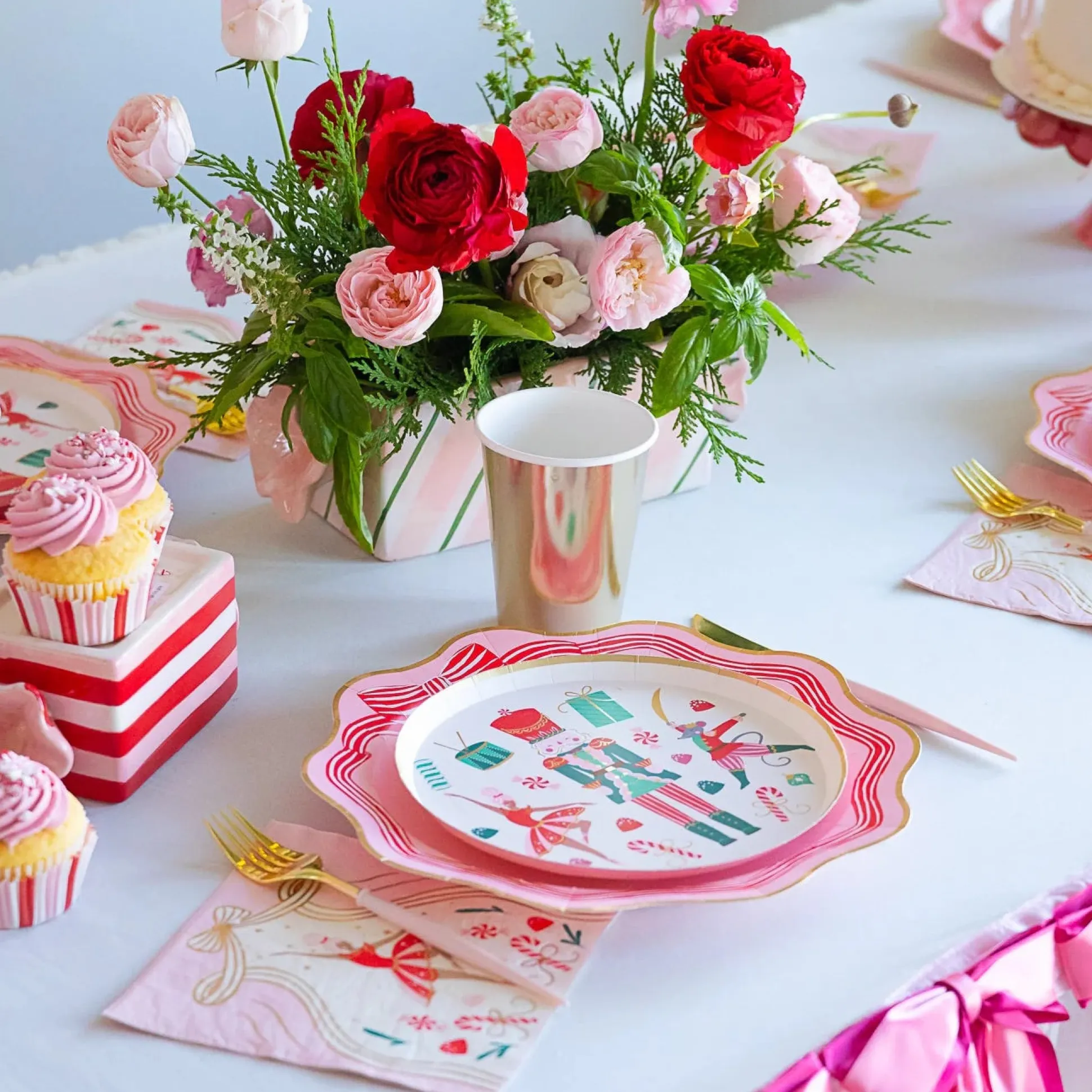 Whimsical Nutcracker Dessert Plates 8ct