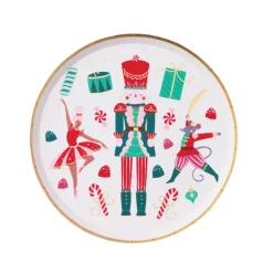 Whimsical Nutcracker Dessert Plates 8ct