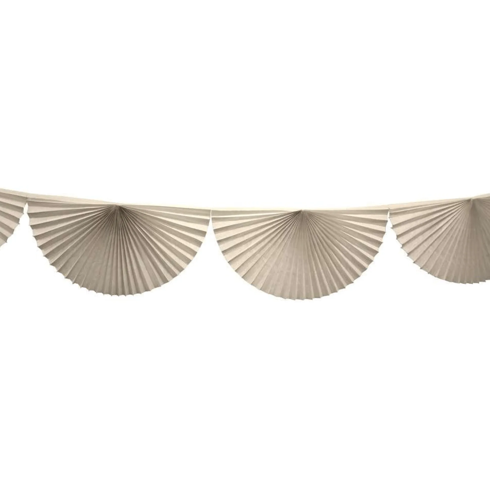 White Bunting Fan Garland 10ft