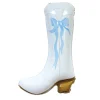 White Coquette Cowgirl Boot Foil Balloon 31in