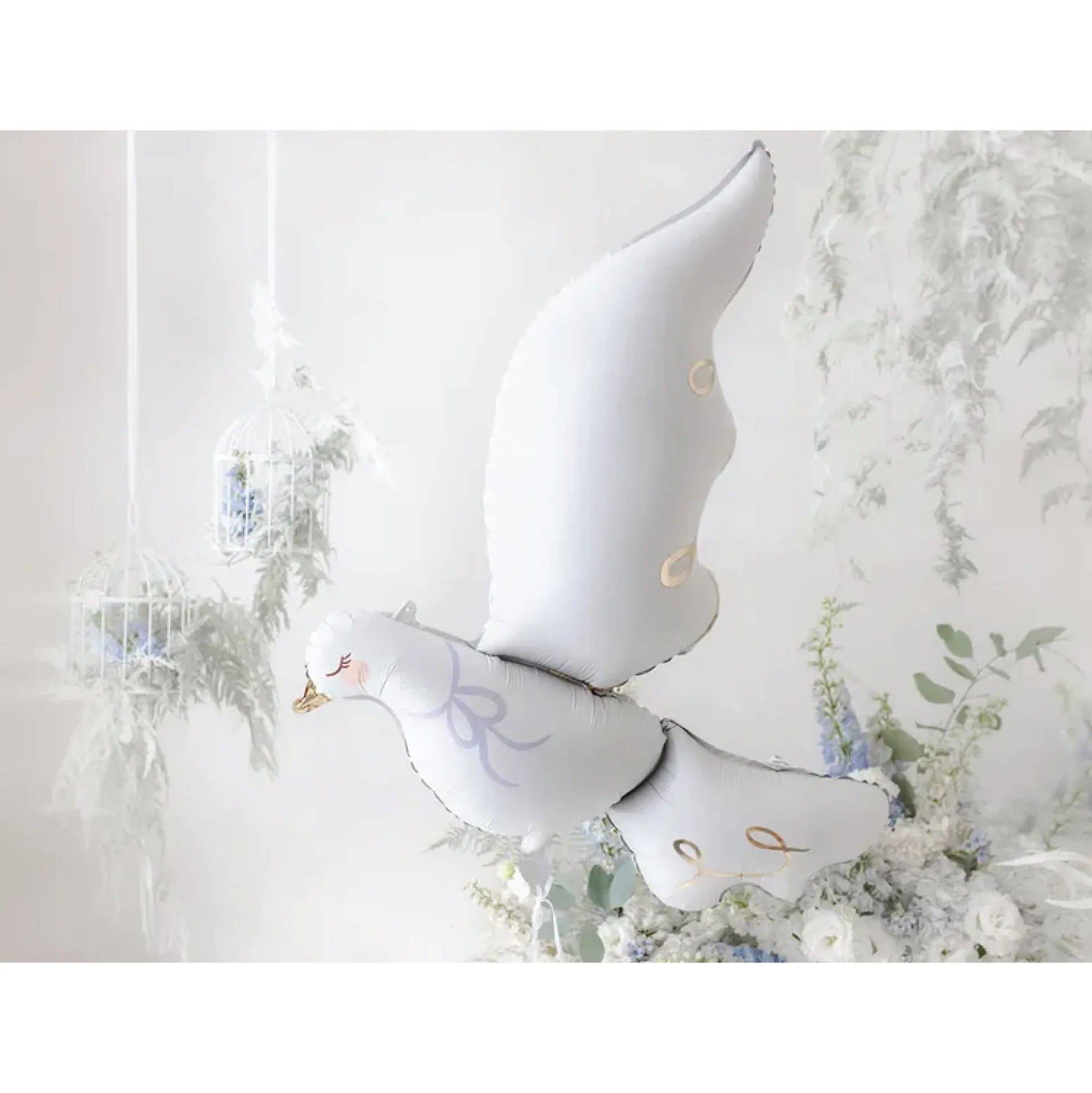 White Dove Foil Balloon 39in