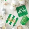 White Golf Cart Cocktails Frosted Plastic Cups 6ct