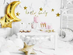 White Happy Clouds Garland 8.75ft