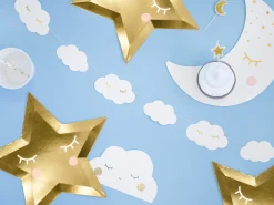 White Happy Clouds Garland 8.75ft