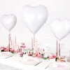 White Heart Foil Balloon 18in