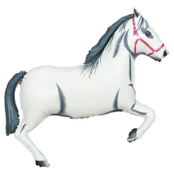 White Horse Foil Balloon 34in