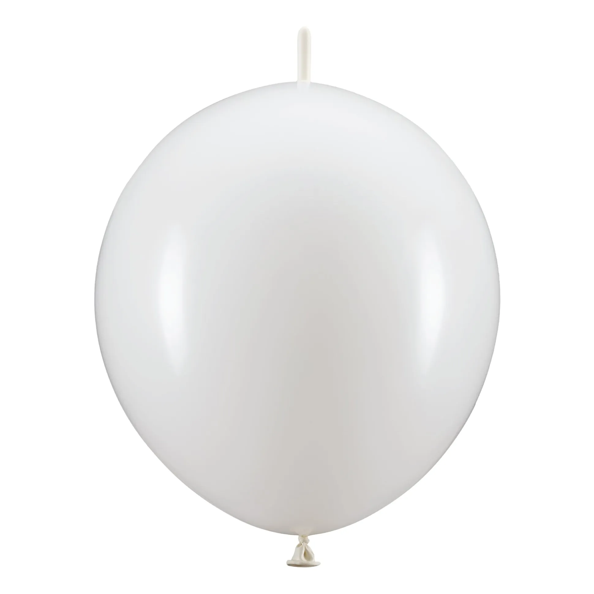 White Linking Latex Balloons 20ct