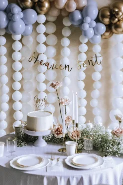 White Linking Latex Balloons 20ct