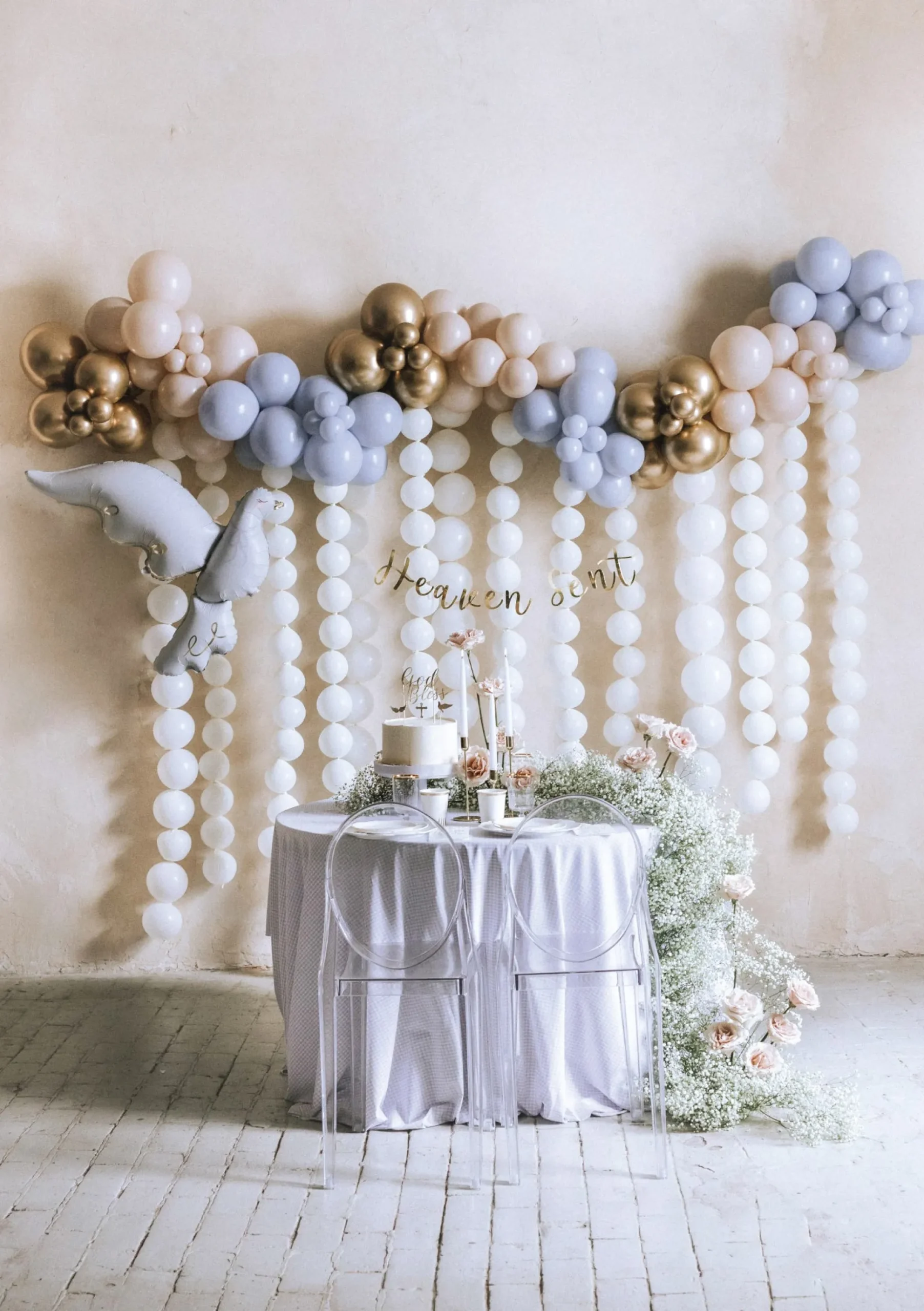 White Linking Latex Balloons 20ct