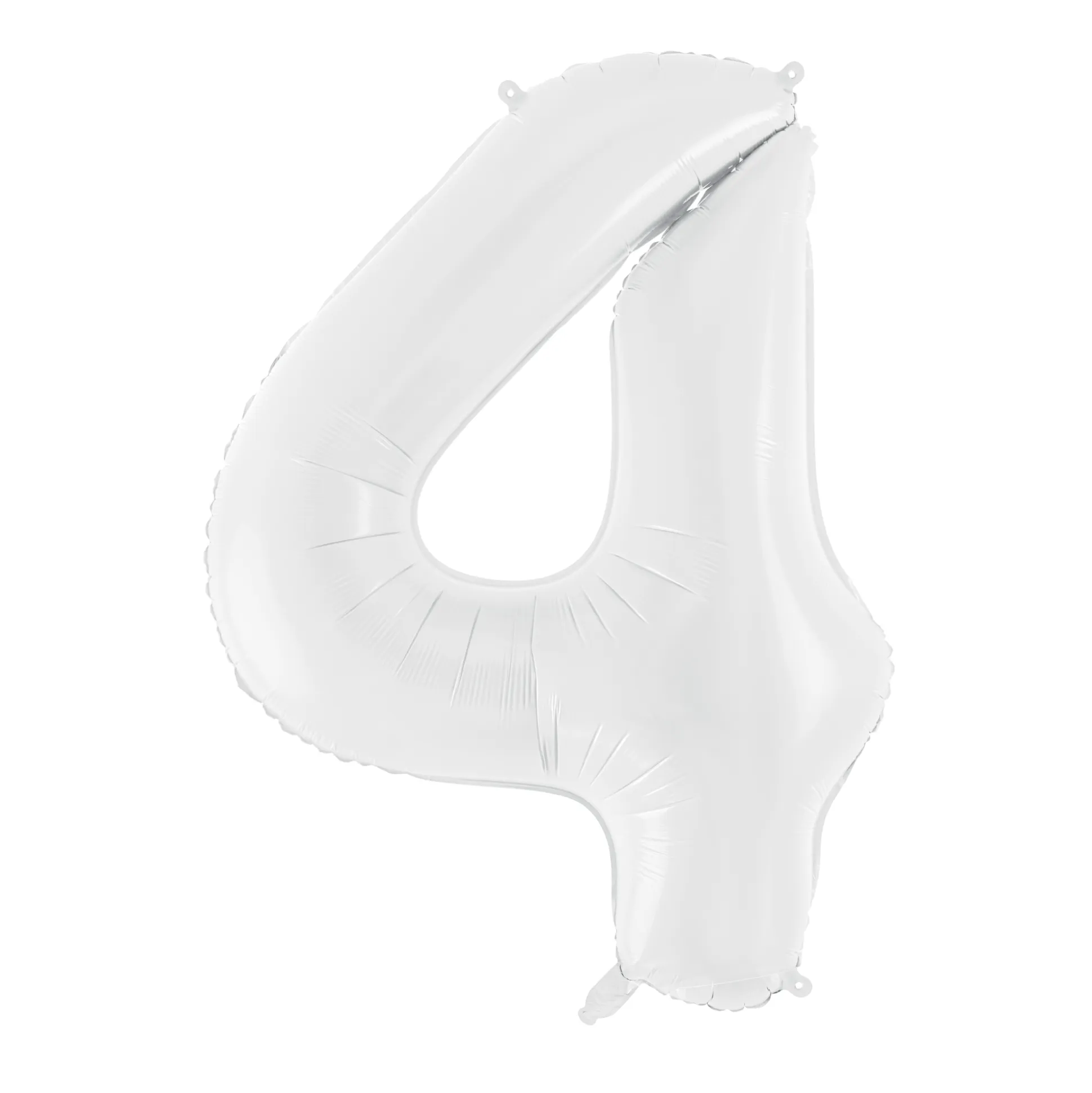 34" White Number Balloon 0-9
