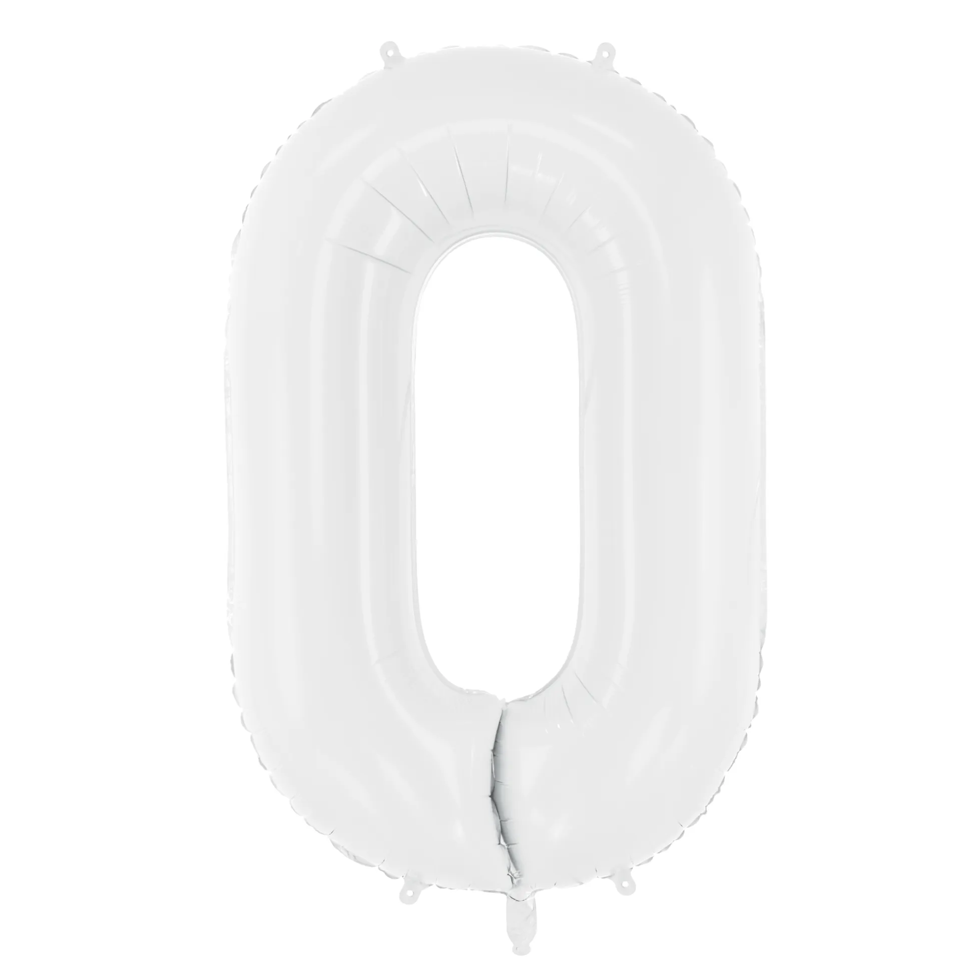 34" White Number Balloon 0-9