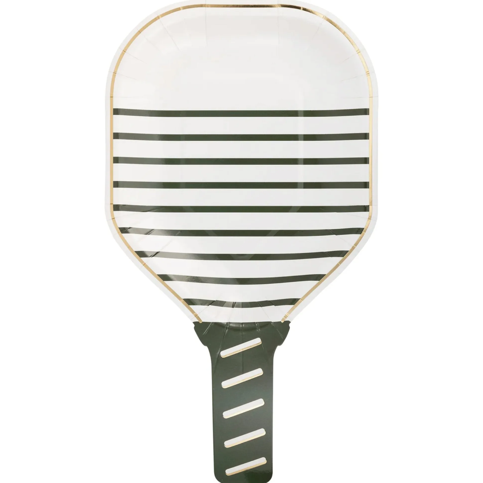 White Pickleball Paddle Dessert Plates 8ct