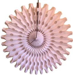 White Tissue Paper Fan 18in