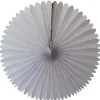 White Tissue Paper Fan 13in