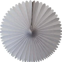 White Tissue Paper Fan 13in
