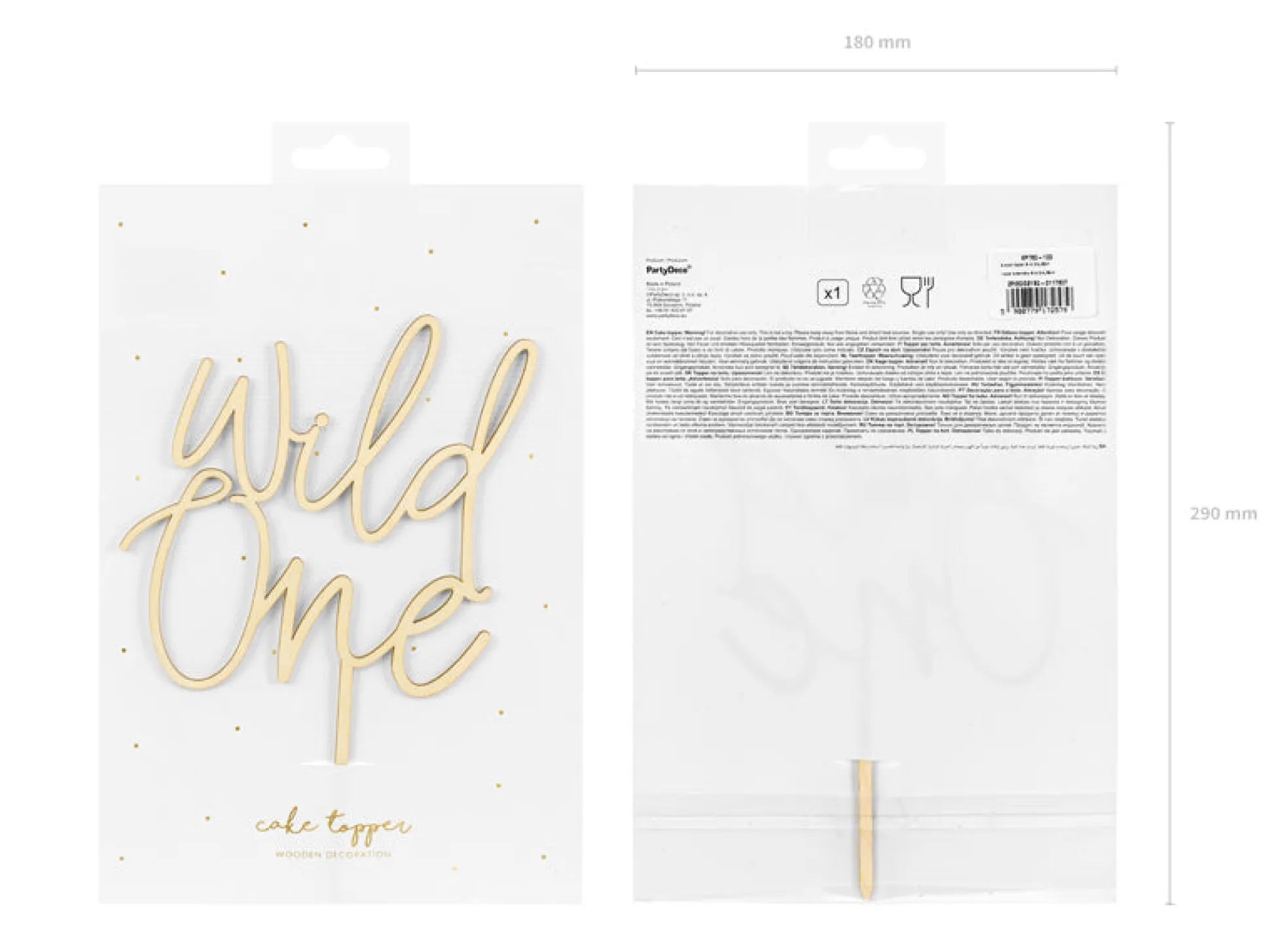 Wild One Cake Topper