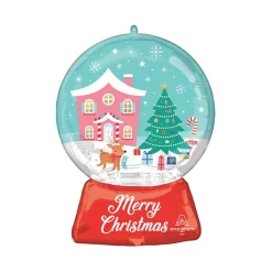 Winter Wonderland Snow Globe Balloon 27in