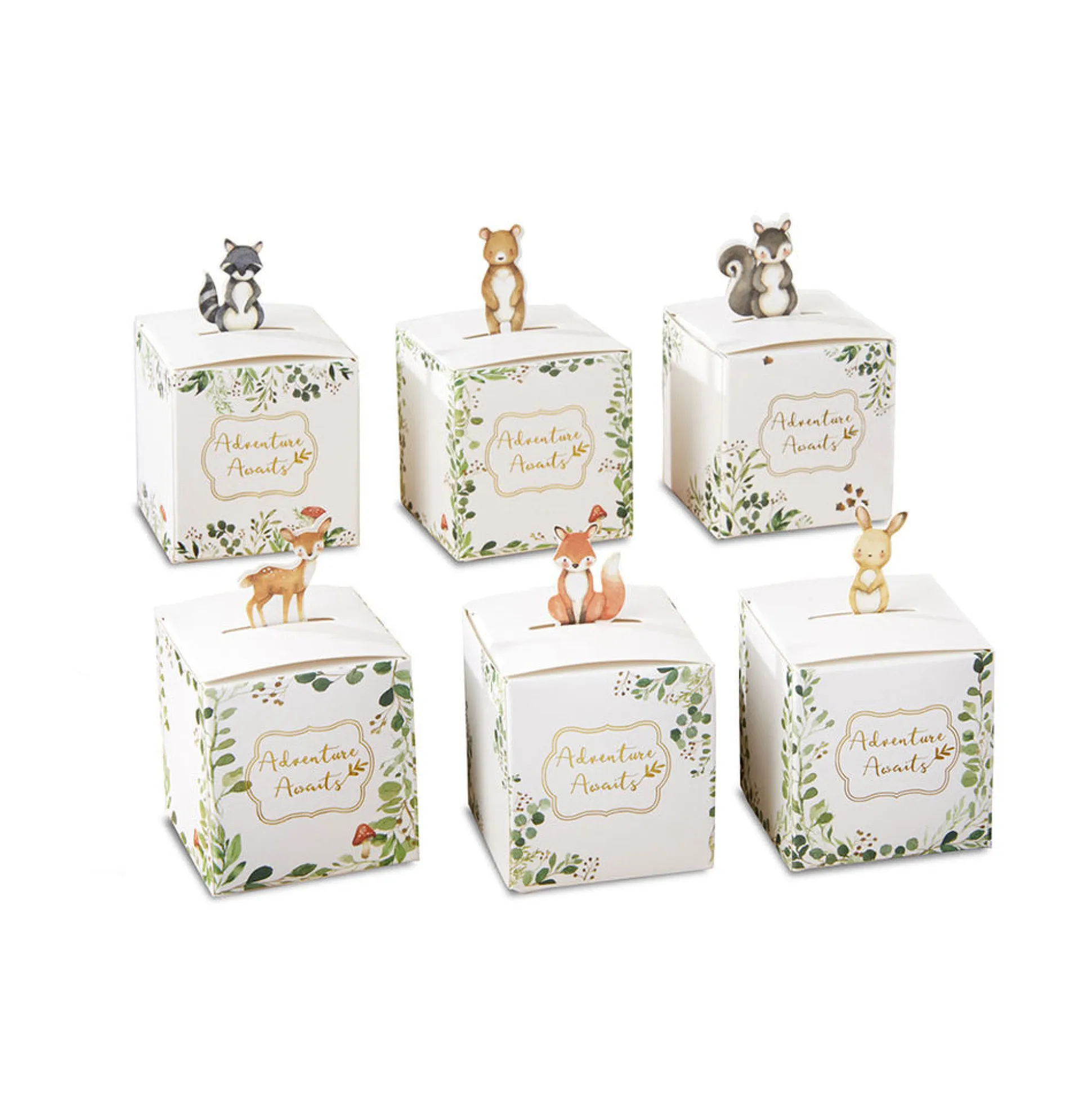 Woodland Adventure Awaits Favor Boxes 24ct